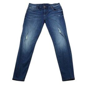 Kut from the Kloth Skinny Jeans Mia Toothpick Distressed Size 8